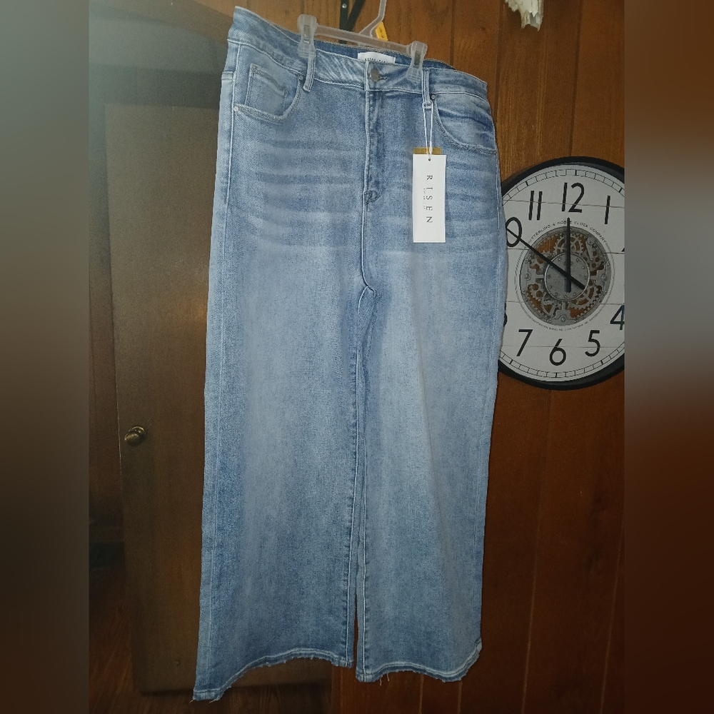 High Rise Wide Leg Jeans By Risen - Picture 2 of 8